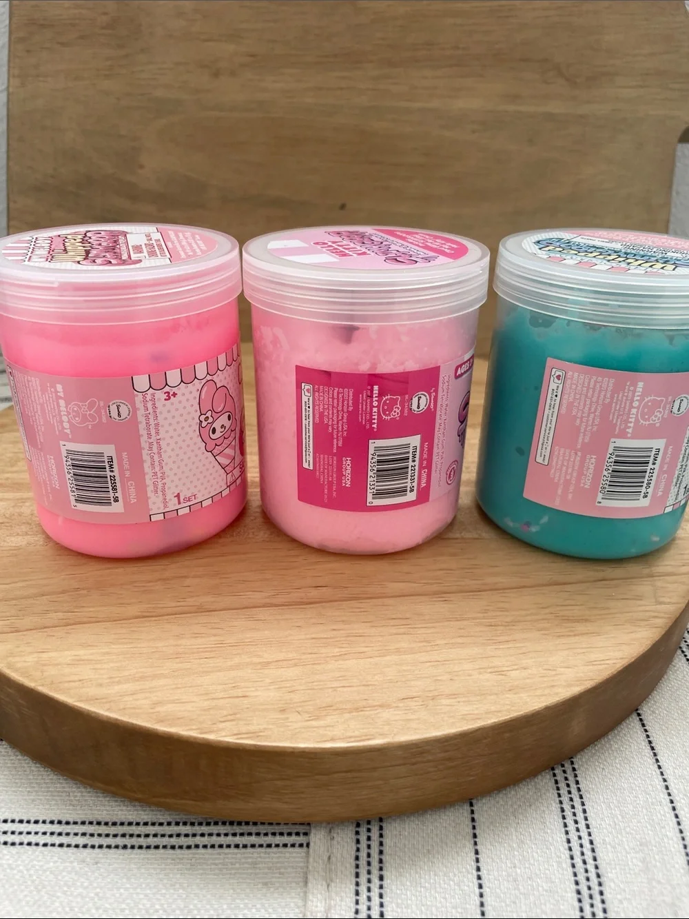 SALE! 50% Off NWT Hello Kitty Whipped Slime - Pink & Teal Set of 3
